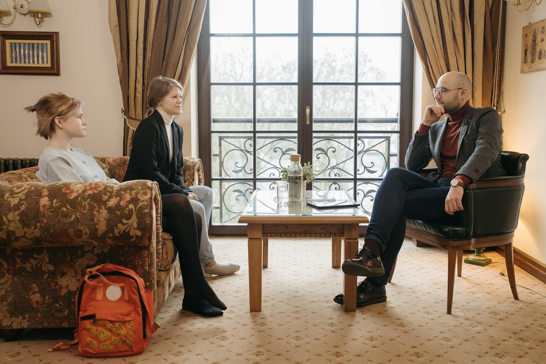 Professional consultation session with guidance and information resources