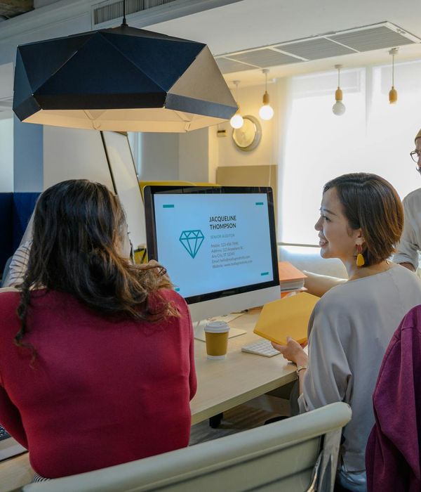 Project coordinator in modern professional office environment